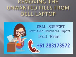 Removing The Unwanted Files From Dell Laptop