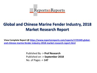 Global Marine Fender Industry with a focus on the Chinese Market