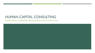 Human Capital Consulting Services and Solutions | Ampcus Inc