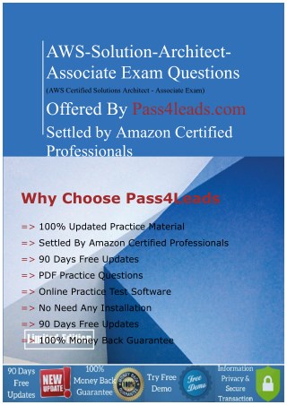 Amazon AWS-Solution-Architect-Associate Practice Questions - AWS-Solution-Architect-Associate PDF Dumps