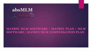 Perfect Matrix MLM Compensation Plan | absMLM
