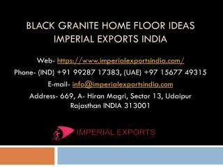 Black Granite Home Floor ideas Imperial Exports India