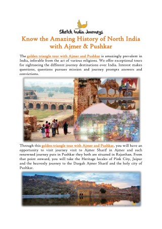 Know the Amazing History of North India with Ajmer & Pushkar