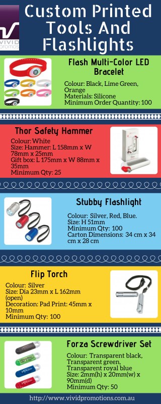 Promotional Flashlights & Multi-Color LED Bracelet | Vivid Promotions