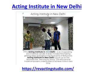 Enroll today in best acting institute in New Delhi