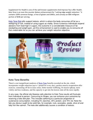 keto tone diet - Supplement For Health
