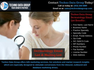 Dermatology Email List | Dermatology Mailing Lists