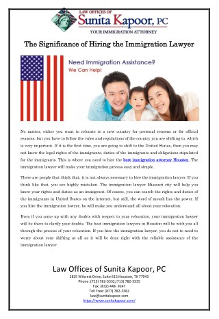 The Significance of Hiring the Immigration Lawyer