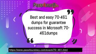 70-461dumps to Get Desired Results in Microsoft Written Exam