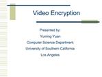 Video Encryption