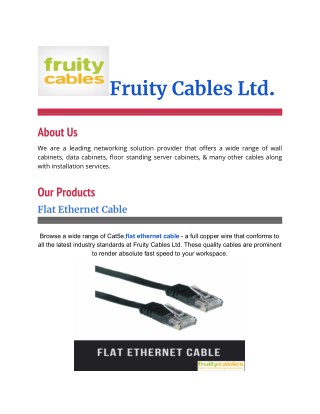 flat ethernet cable