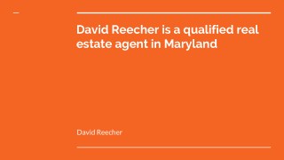 David Reecher is a Premier Luxury Marketing Consultant (PLMC)