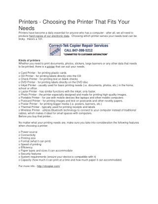 Copier Repairs Service for HP copier, ricoh copier