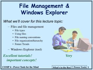 File Management &amp; Windows Explorer