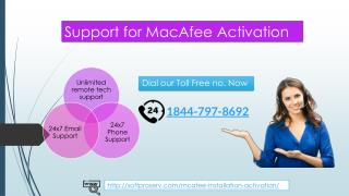 Support for mcafee activation