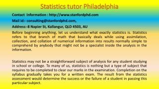 Get the Statistics Tutor Help for Educational Accomplishment