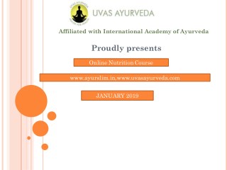 Ayurvedic course in india | Uvas Ayurveda