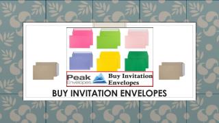 Find Your Unique Style - Buy Invitation Envelopes