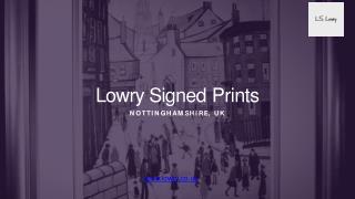 Lowry Signed Prints