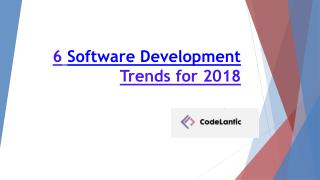 6 software development trends for 2018