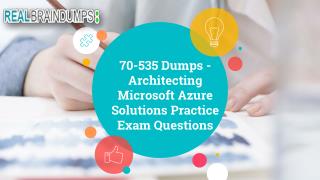 Pass your Microsoft 70-535 Exam With 70-535 Exam Dumps
