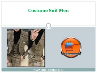 Costume Suit Men - Groom Wedding Plaid Blazer - BHBexpress.com