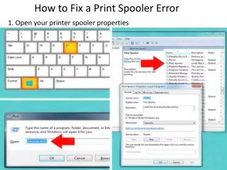How to Fix a Print Spooler error