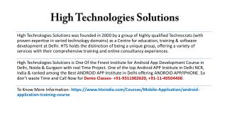 Android App Development Course in Delhi, Noida and Gurgaon