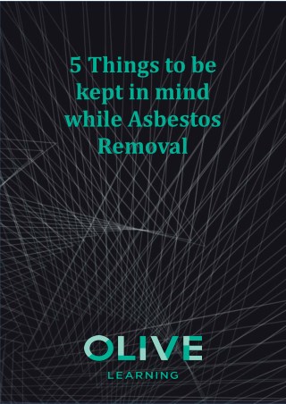 5 things to be kept in mind while asbestos removal
