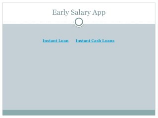 Advantages of using instant money loan app