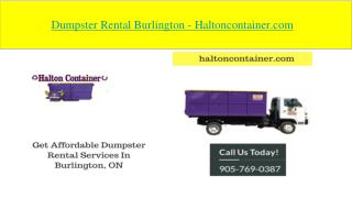 Dumpster Rental Burlington