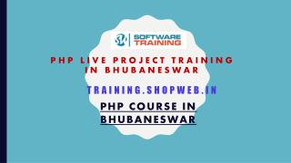 PHP Live Project Training in Bhubaneswar | Best Php Training Institute in Bhubaneswar