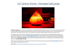 21st Century Trends – Himalayan Salt Lamps