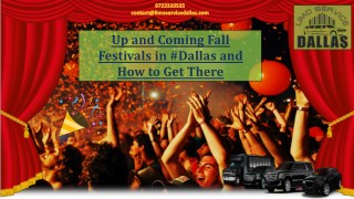 Up and Coming Fall Festivals in Dallas and How to Get There