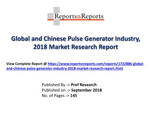 Global Pulse Generator Industry with a focus on the Chinese Market