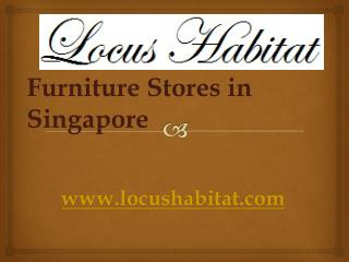 Furniture Leather Singapore - www.locushabitat.com