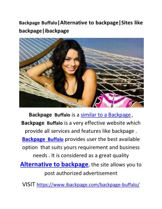 Backpage Buffalo |Alternative to backpage|Sites like backpage|ibackpage