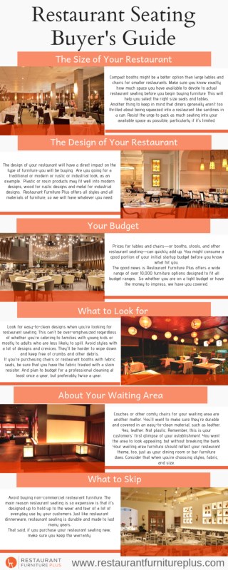Restaurant Seating Buyer’s Guide