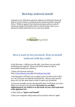 best buy webroot install