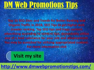 DM Web Promotions Tips