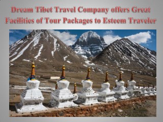 Dream Tibet Travel Company offers Great Facilities of Tour Packages to Esteem Traveler
