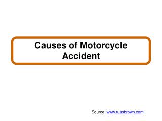 Causes of Motorcycle Accident