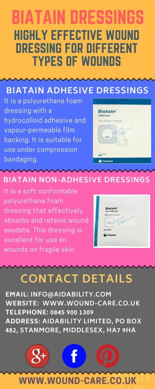 Biatain Dressings - Highly Effective Wound Dressing for Different Types of Wounds