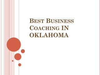 Best Business Coaching in Oklahoma