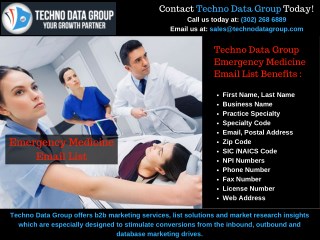 Emergency Medicine Email List | Emergency Medicine Lists