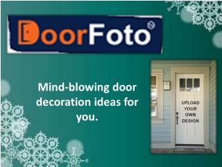 christmas door decorations with beautiful design