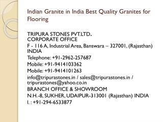 Indian Granite in India Best Quality Granites for Flooring
