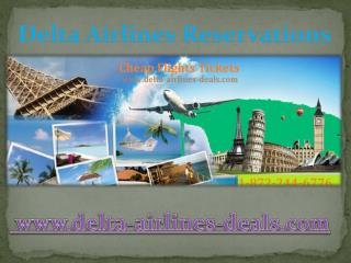 Delta Airlines Reservations Flights