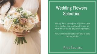 Get an Effective Range of Wholesale Wedding Flowers Online