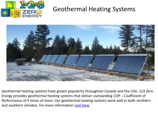 Best Geothermal Heating Systems